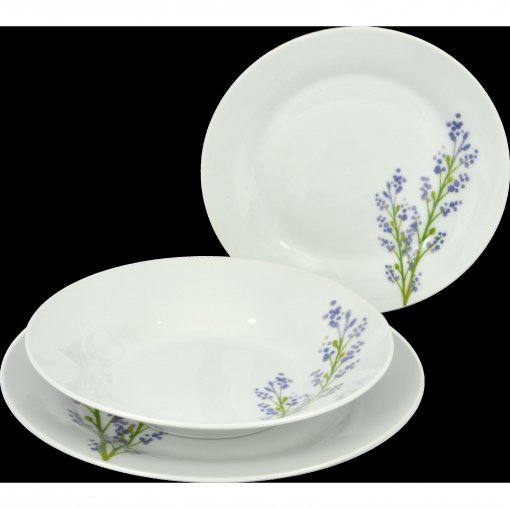 Aparelho de jantar de Porcelana Lavande