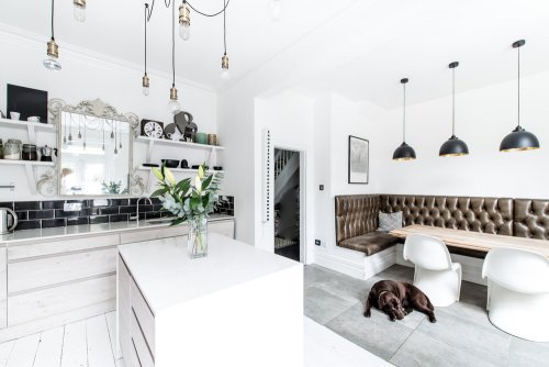 decoração com linhas retas