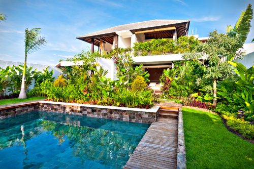 dicas jardim com piscina