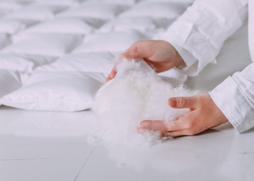 plumas como recheio para capas nórdicas