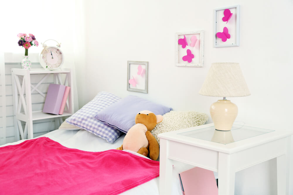 Quarto com cores claras
