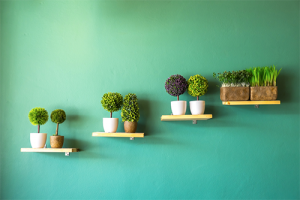 Como decorar com murais botânicos