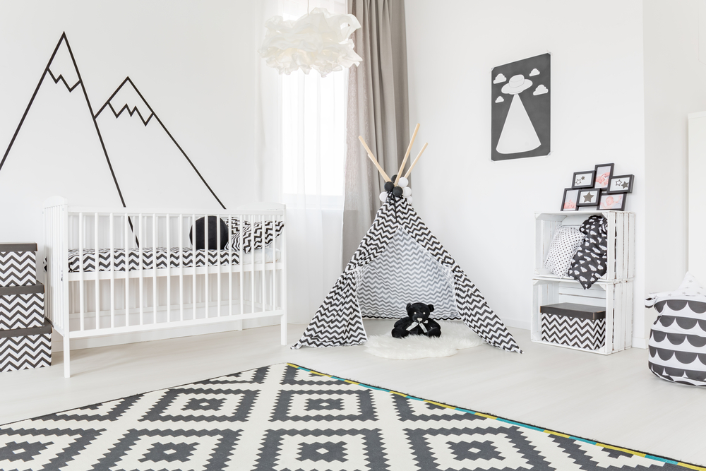 paredes do quarto das crianças