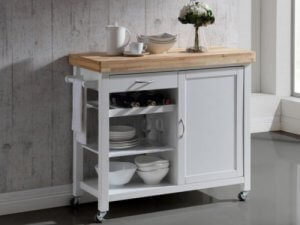 mesas auxiliares com bandeja