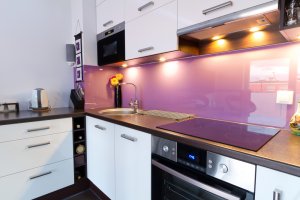 A tendência das cozinhas coloridas