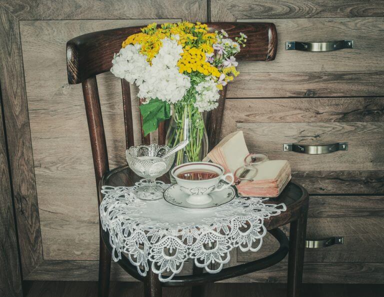 Acessórios para um cantinho do chá original