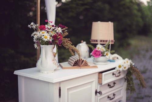 Complementos do estilo shabby chic