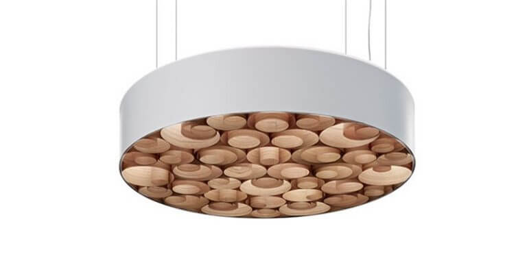 Luminárias de madeira