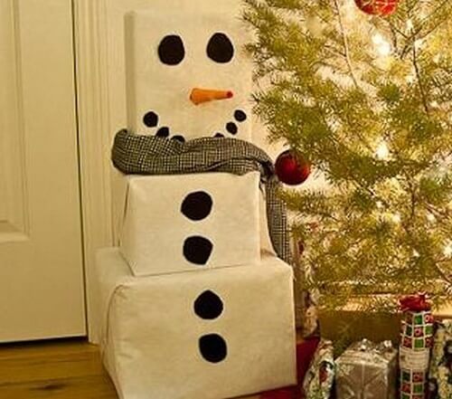 Boneco de neve para crianças