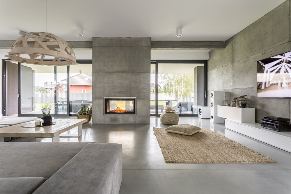 Concreto em interiores