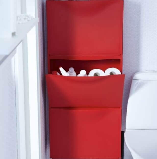 Armário adaptado de um sapateiro.