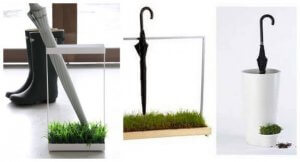 Suportes ecológicos para guarda-chuvas com belos designs
