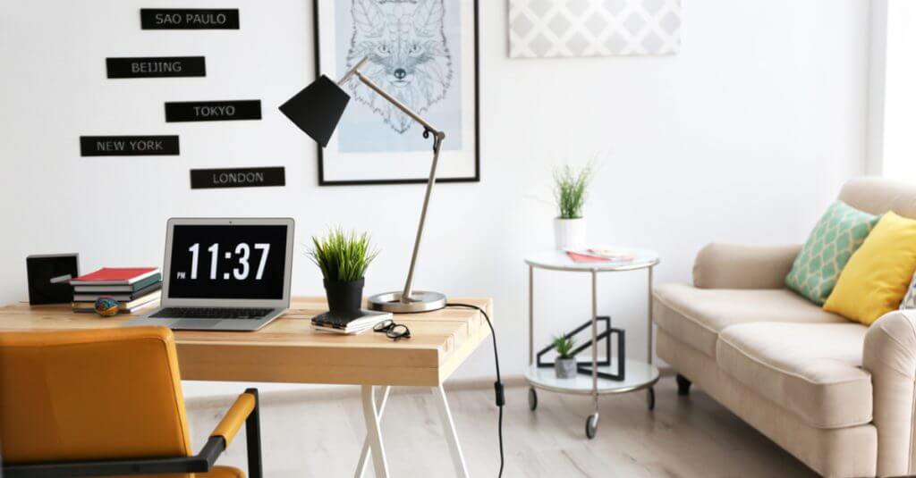 Decore o seu escritório usando o branco