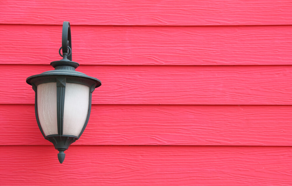 lanterna na parede