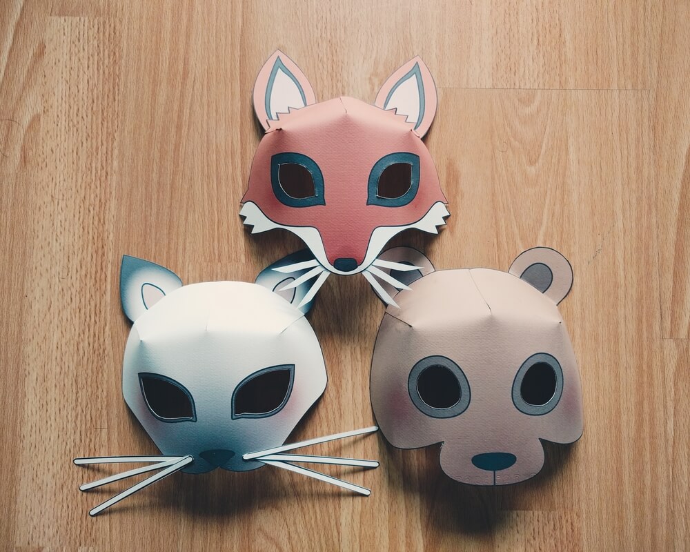 Máscaras infantis para decorar