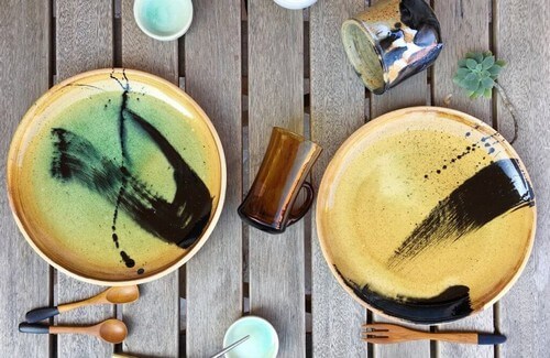 Pratos de cerâmica Ana Illueca