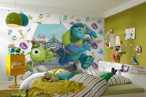 Quarto infantil de Monstros S.A.