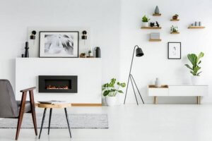 Salas de estar decoradas com branco