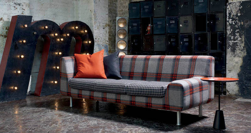 sofá quadriculado-tecidos quadriculados