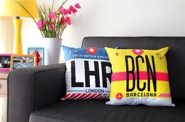 Almofadas: decoração para quem ama viajar