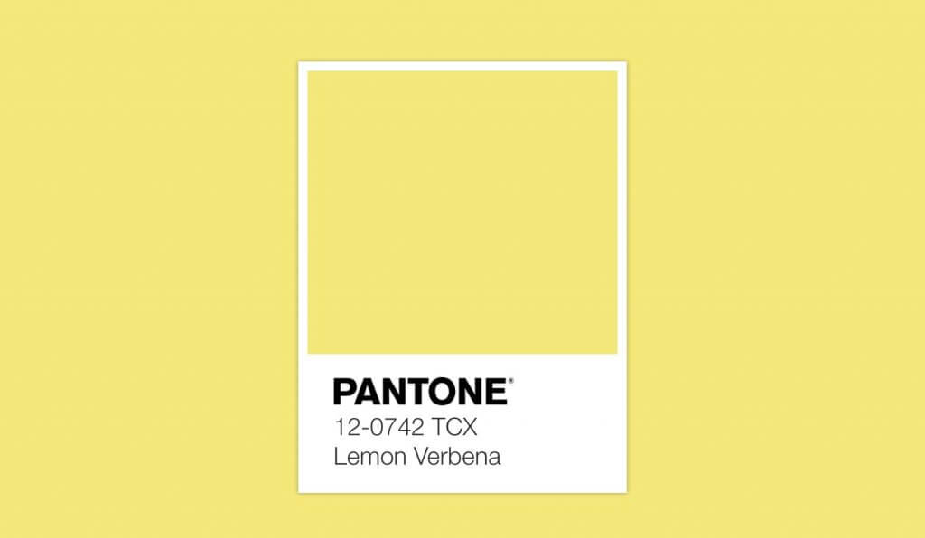 Pantone da Primavera cor Lemon Verbena