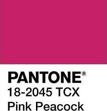 Pantone da Primavera cor Pink Peacock