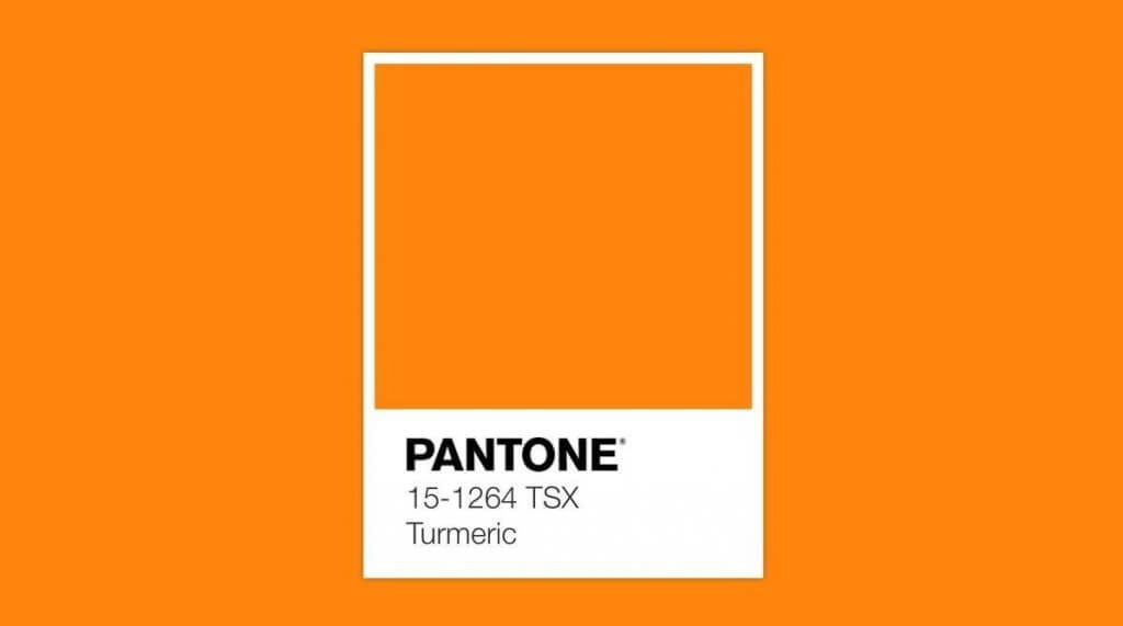 Pantone da Primavera cor Turmeric