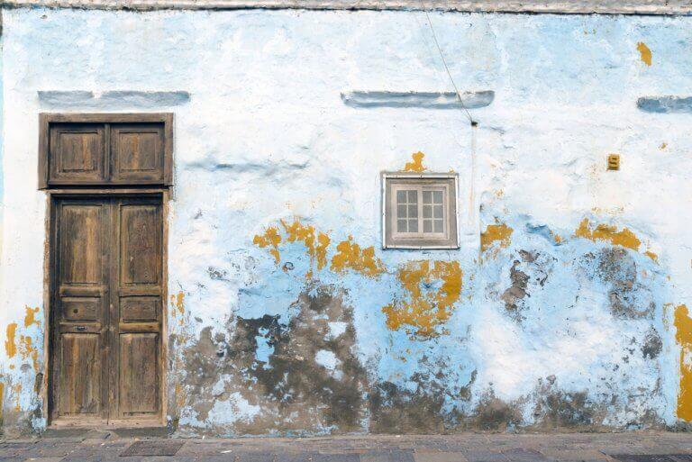 Laje para uma casa impermeabilizada