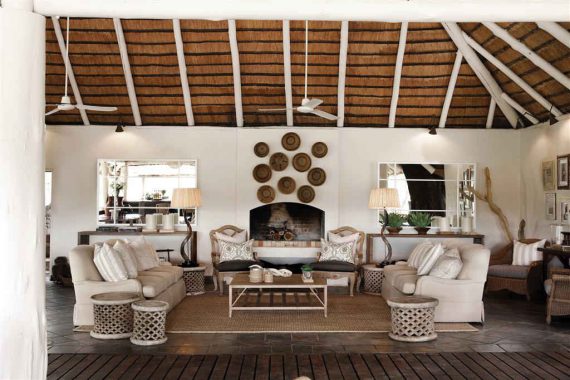 Casa no estilo Out of Africa: as texturas