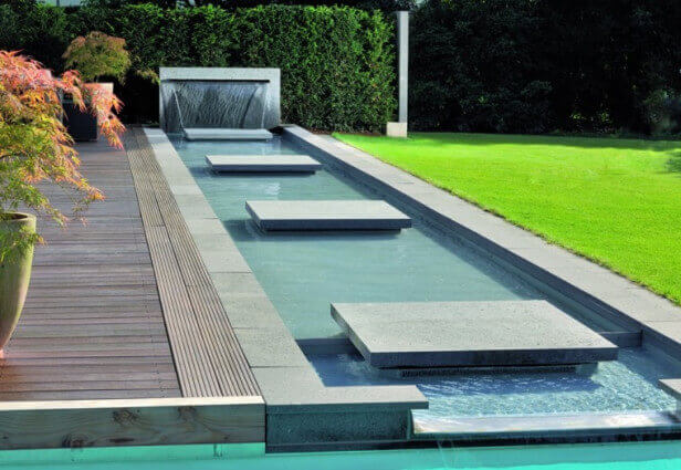 Acequias decorativas para o jardim