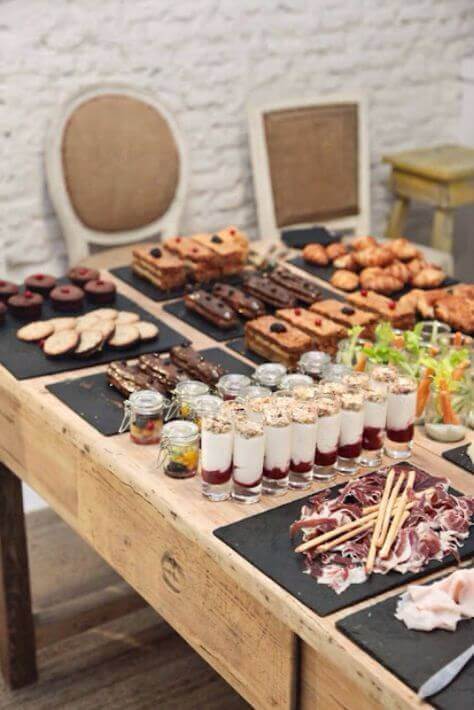 Chaves para organizar um pequeno buffet