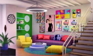 Decore usando as cores do arco-íris