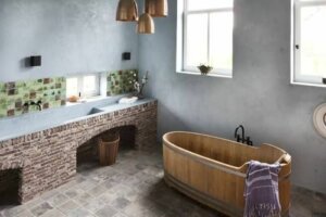 O banheiro ideal para uma casa rural