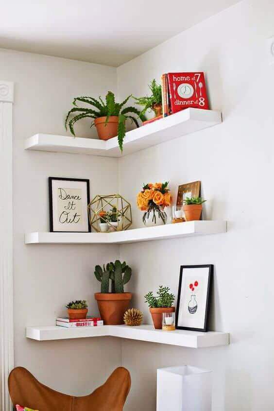 prateleiras suspensas