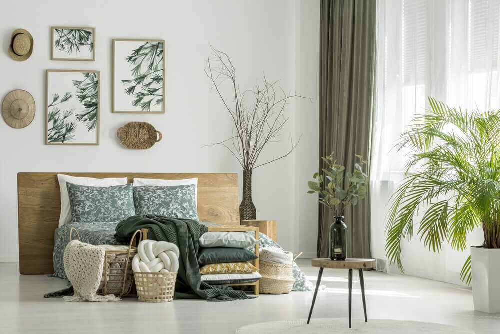 ideias para decorar o pé da cama