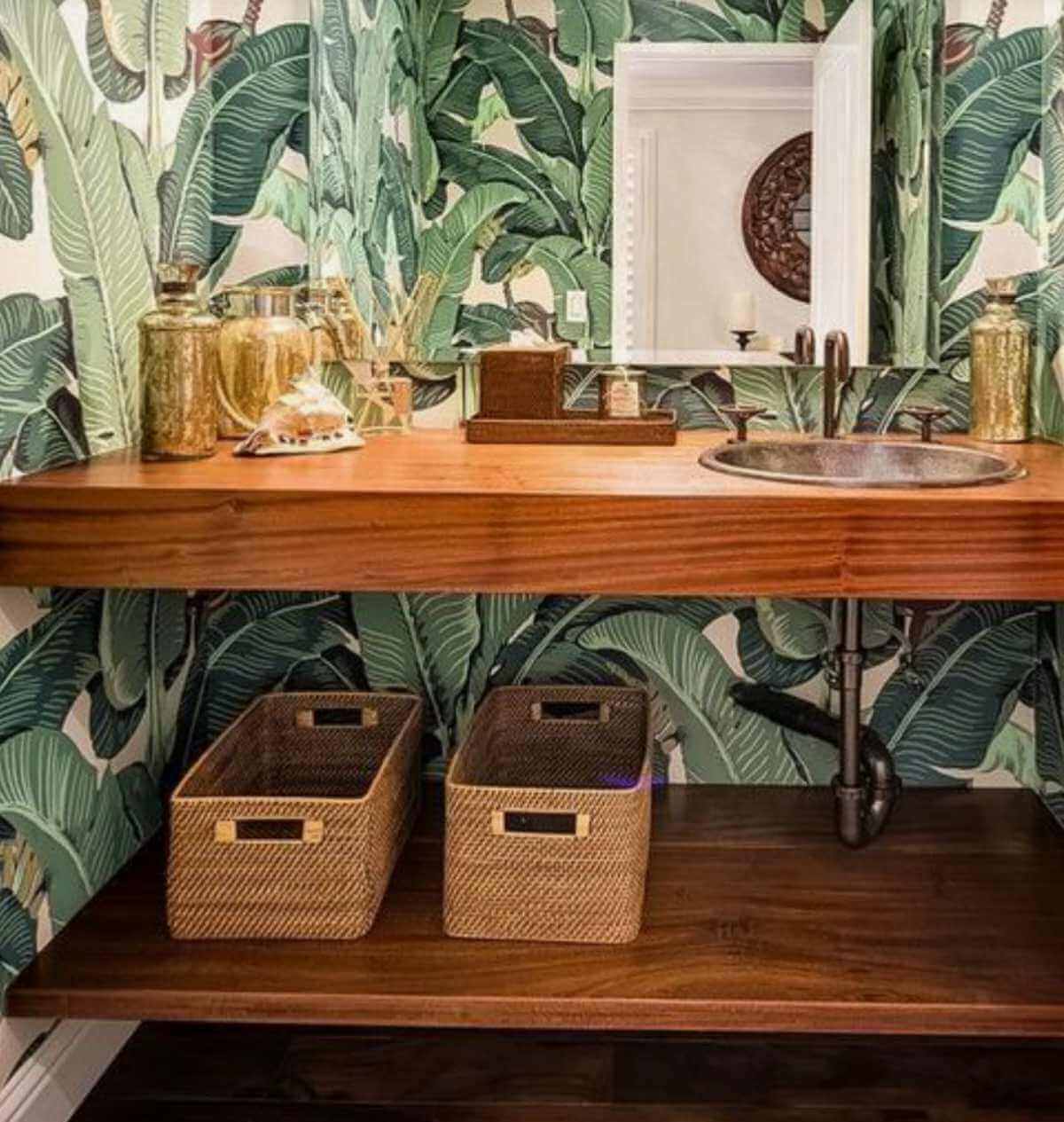 A decoração tropical chegou em casa