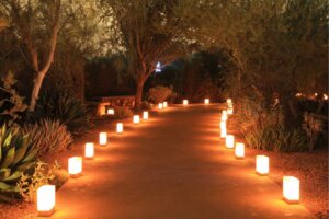 Luzes ao nível do chão, um novo efeito estético