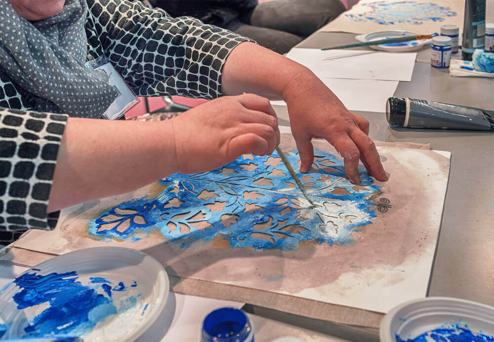 a técnica do estêncil