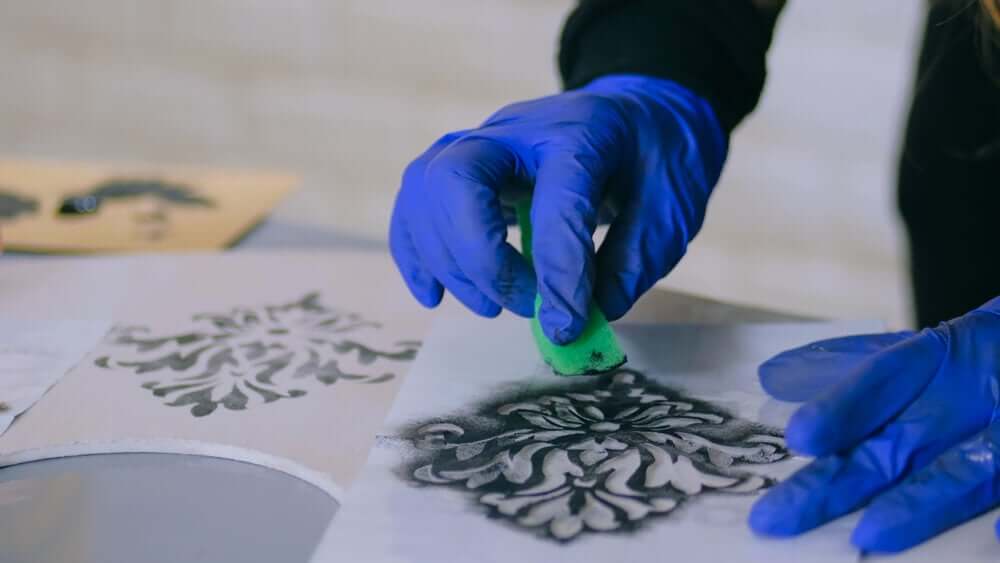 a técnica do estêncil