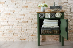 Cestos de vime para o banheiro