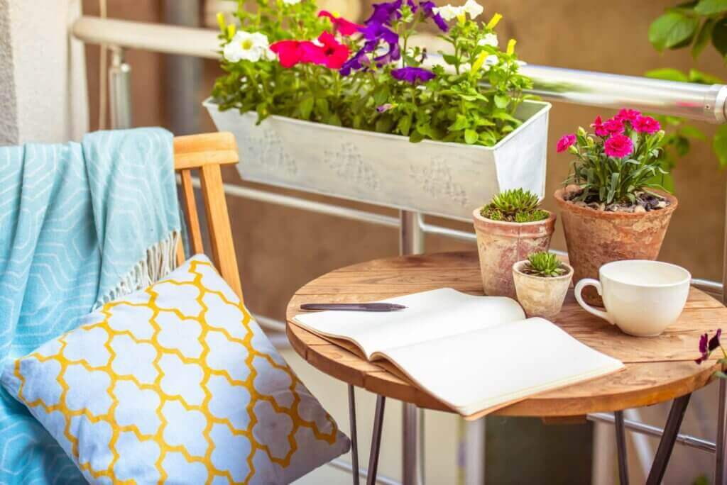 Ideias para decorar um pequeno terraço